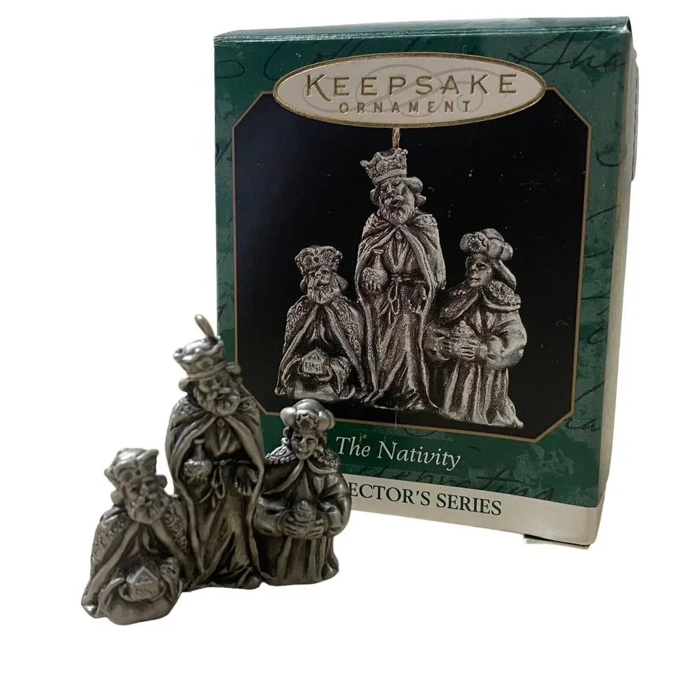Hallmark Keepsake Miniature Ornaments‎ The Nativity Series 1999 Fine Pewter